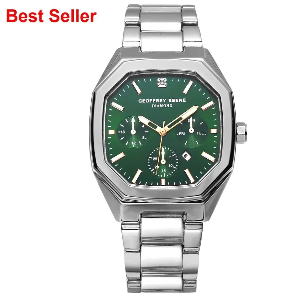 Metal Dress Watch Quartz Movement Water-Resistant Silver